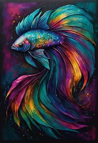 Betta Fish - Dark Rainbow