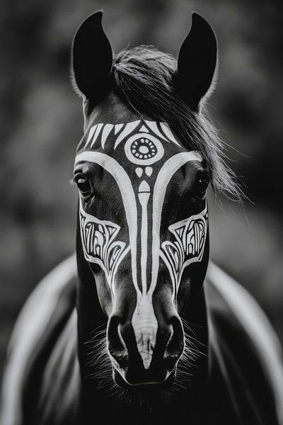 Creative elegance: a portrait of a horse by Poster Art Shop