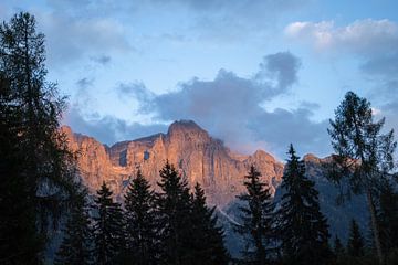 zonsondergang in de Dolomieten van Sebastian Stef