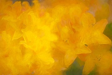 Rhododendron dans le style de la peinture sur Francis Dost