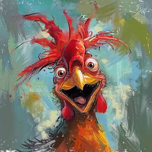 Glückliches Huhn
