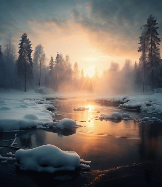 Winterzauber von fernlichtsicht