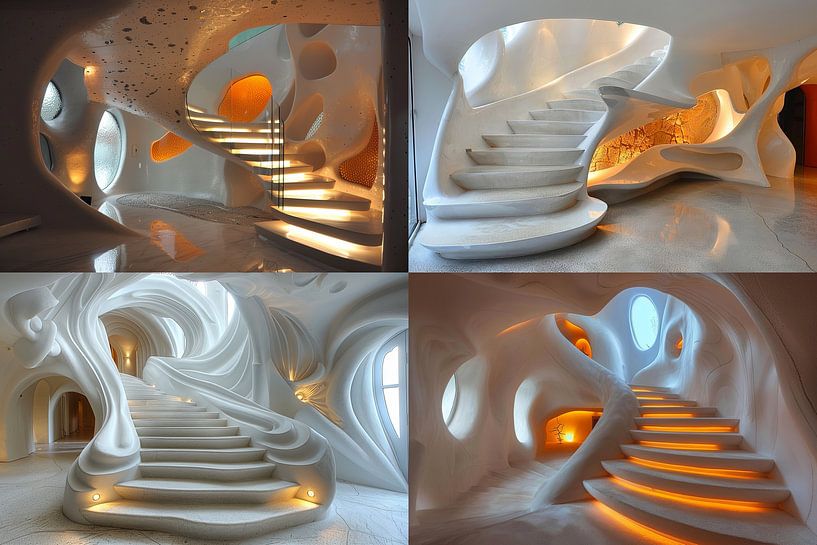 collage trappen van Egon Zitter
