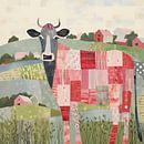 Patchwork Koe | Naïeve Boerderijkunst van De Mooiste Kunst thumbnail