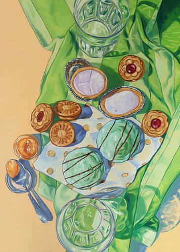 Sweet Mint Green Still Life