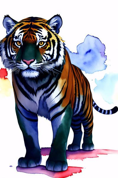 Kleurenpracht Tijger van Art & Soul Creations