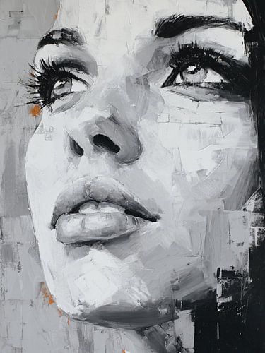 Modernes abstraktes Porträt