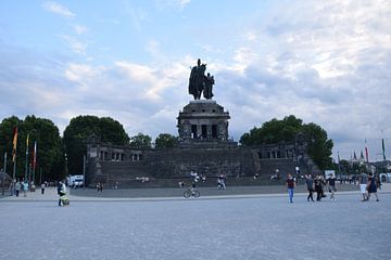 monument at the Deutsches eck in Koblenz by Jeroen Franssen
