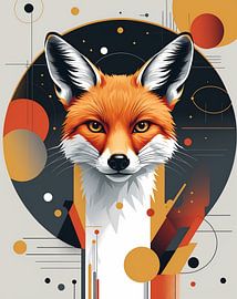 Fox: abstract-geometric by Liona Toussaint