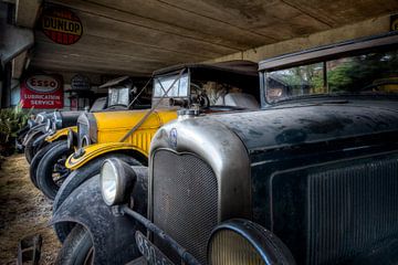Zwart en Gele Auto's - Oldtimers