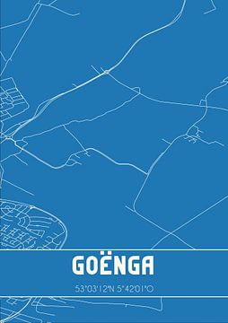 Blueprint | Carte | Goënga (Fryslan) sur Rezona