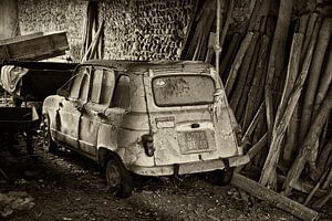 Oude Renault 4 van Halma Fotografie