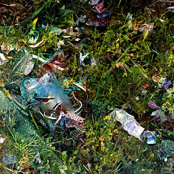 Waste in nature by Klaas Bonda