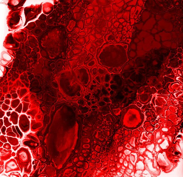 Meerauge in Rot von KW Malerei