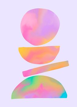 Abstract Kleurrijk - Mid Eeuw Compositie