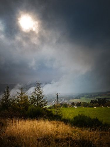 Vue de Pitlochry par une journée d'automne
