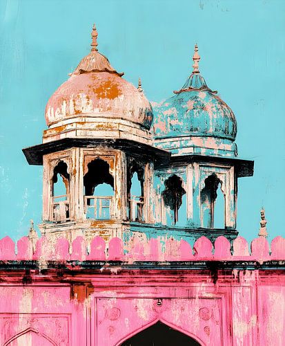 Bunter Tempel in Indien