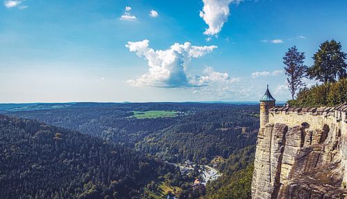 Uitzicht vanaf vesting Königstein