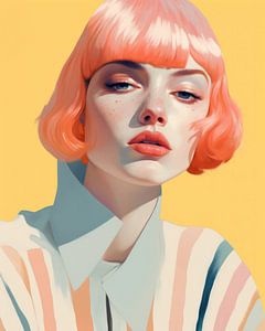 Moderne Illustration "Rosa"