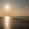 Coucher de soleil sur la mer des Wadden sur Elma Mud
