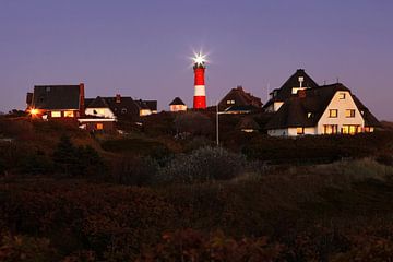 Sylt - Lighthouse and village Hörnum by Frank Herrmann