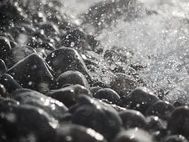 Pebbles in Spray by Jörg Hausmann