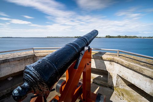 Vesting met historisch VOC kanon