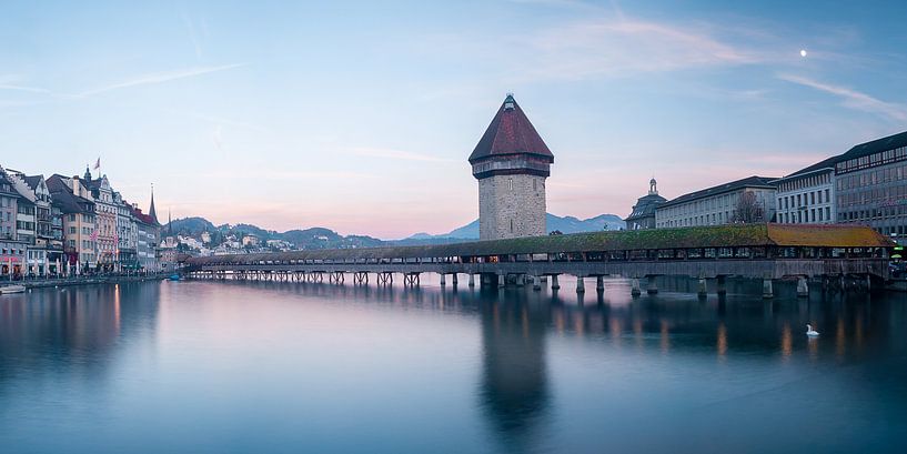 Lucerne : Pont de la Chapelle par Severin Pomsel