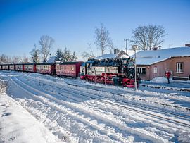 The Brocken railway at Schierke station