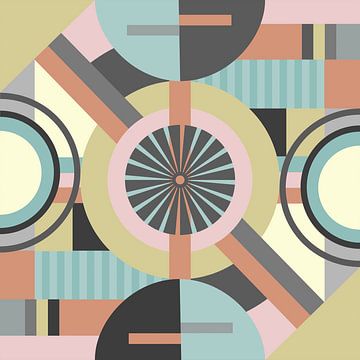 geometric shapes and colors van Thea Walstra