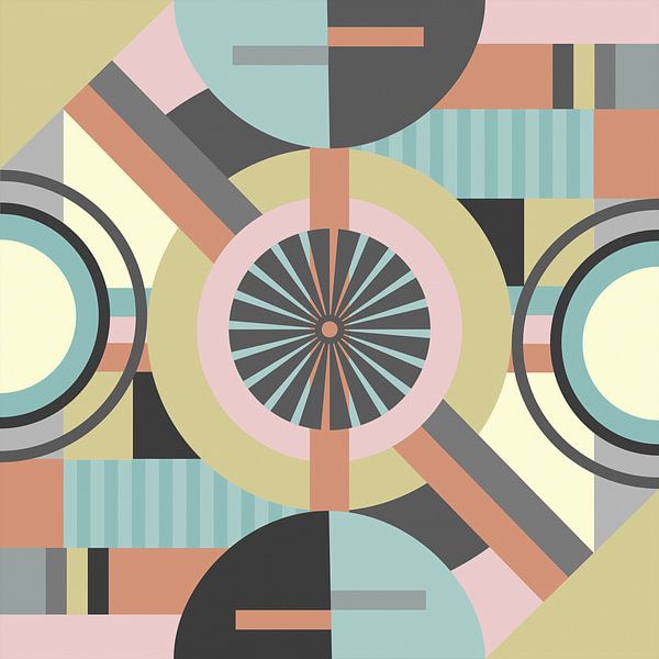 geometric shapes and colors van Thea Walstra