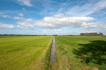 Polder landschap Drenthe van Richard Wareham