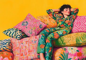 Vibrant Pillow Serenity van Liv ter Riet