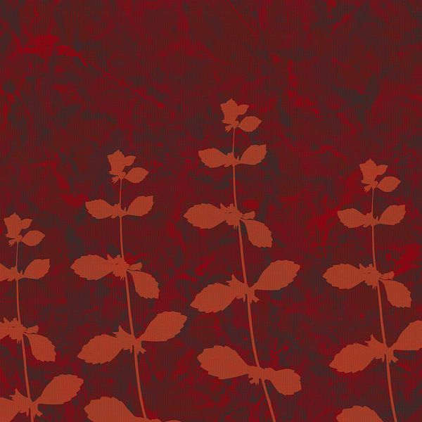 Warm autumn plants. Autumnal abstract botanical by Dina Dankers