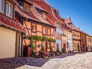 Oude binnenstad van Quedlinburg in het Harzgebergte van Animaflora PicsStock