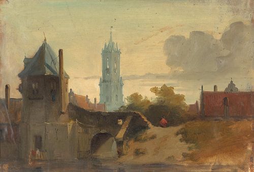 Gezicht op Delft, Jan Weissenbruch
