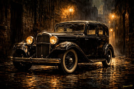 Driving Through History — Ford Model 18 V8 — 1932 by Johannas Art Creations