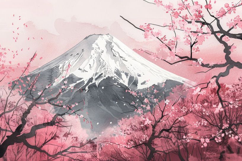 Mount Fuji by Poster Art Shop