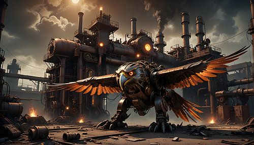 eagle, steampunk