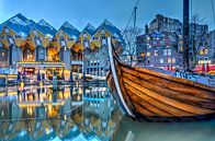 Der Alte Hafen und die Würfelhäuser von Frans Blok Miniaturansicht