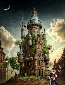 Martini-Turm Groningen im Steampunk-Stil