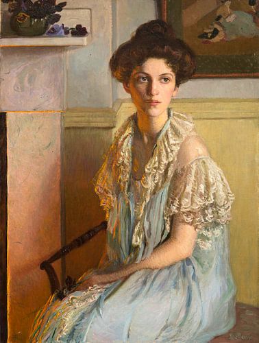Lady With a Bowl of Violets, Lilla Cabot Perry
