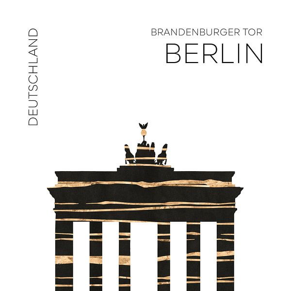 Urban Art BERLIN Brandenburger Tor von Melanie Viola