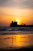 Sunset at sea