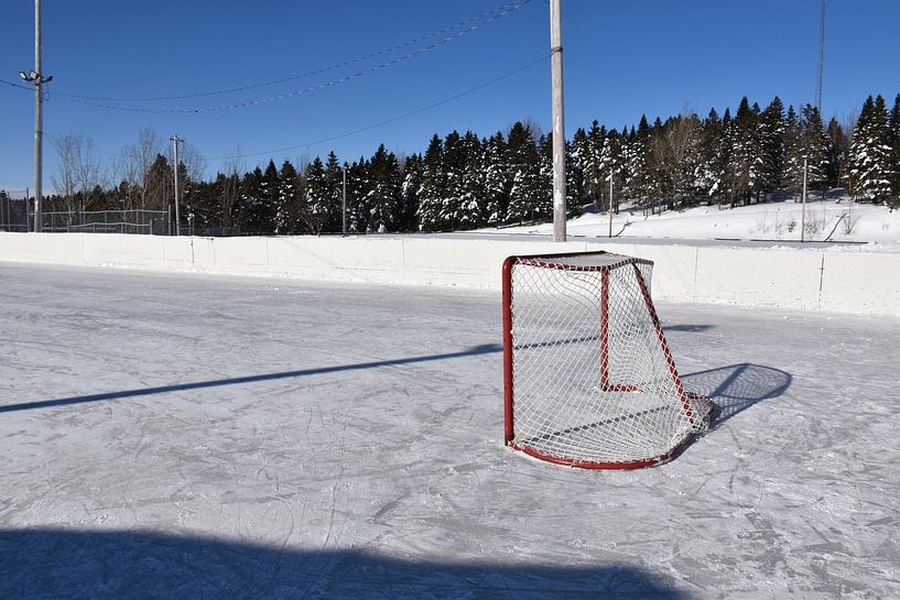 La patinoire du village par Claude Laprise