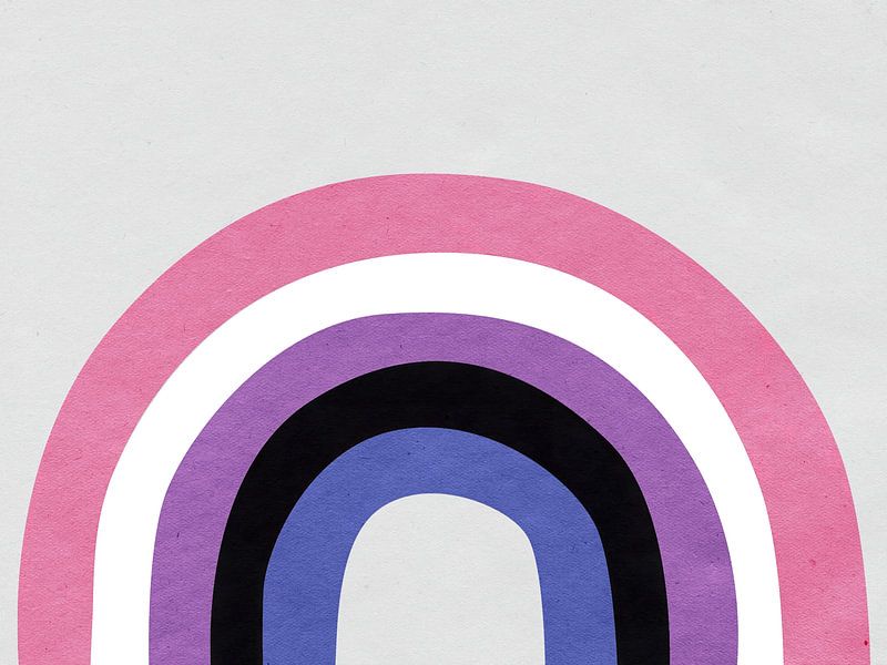 Genderfluid Rainbow van Bear Necessities