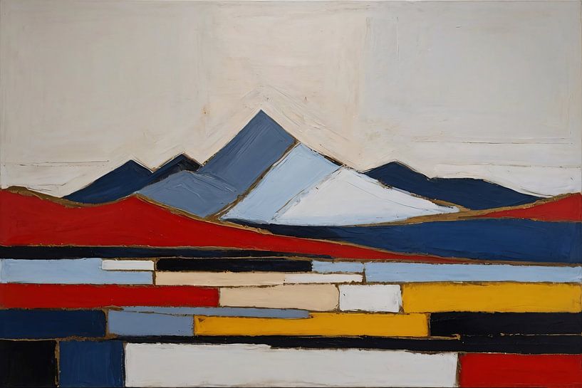 Abstract mountains by Art & Soul Creations