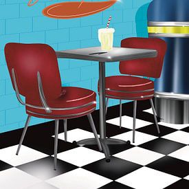 Die Jukebox lädt ein von Art Prints