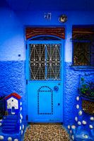 Beautiful blue city in Morocco