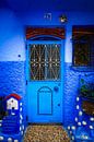 Prachtige blauwe stad in Marokko van Roy Poots thumbnail